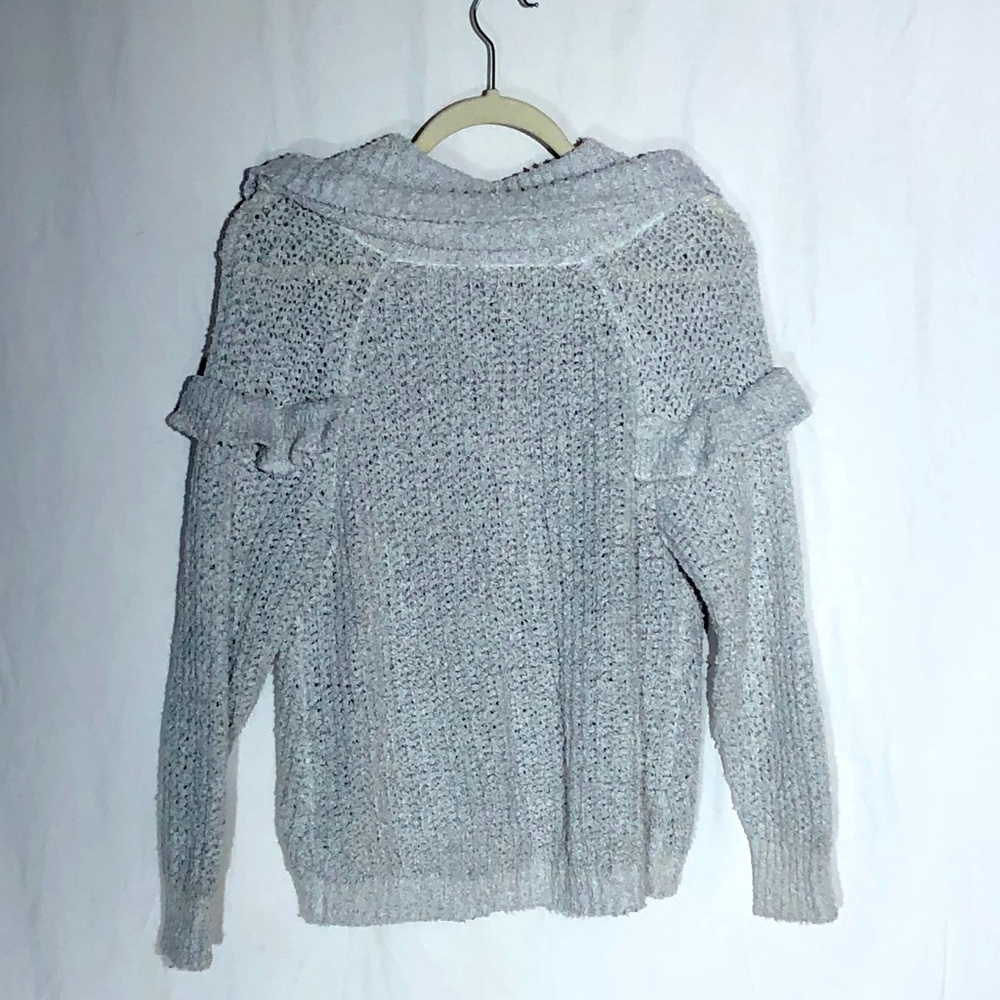 Express -  Ruffle Cowl Neck Sweater - Picture 2 of 3